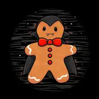 Vampire Gingerbread Cookie - design