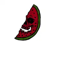 skull watermelon - design
