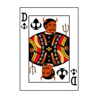 Devil Playing Card - design