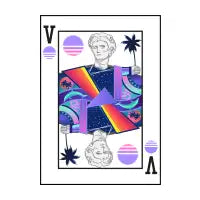 Vaporwave Playing Card - design