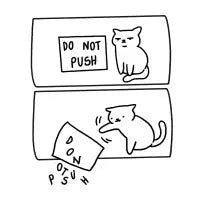 do not push - design