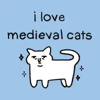 i love medieval cats - design