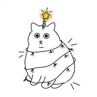 meowy christmas (color) - design