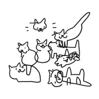 poorlier drawn cats - design