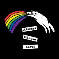 Always Choose Love Cat - design