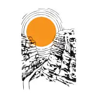 Canyon sunset - design