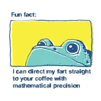 Coffee fart frog - design