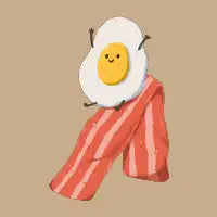 Egg & Bacon slide - design