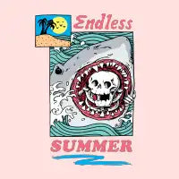 Endless Summer Shark and Skeleton - design