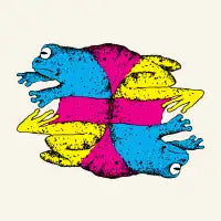 Four frogs - design