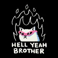 Hell Yeah Brother Cat - design