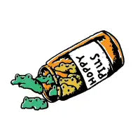 Hoppy pills frog - design