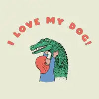 I Love my gator dog! - design