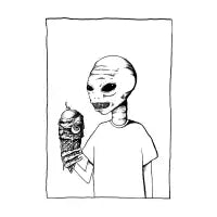 Ice cream Alien - design