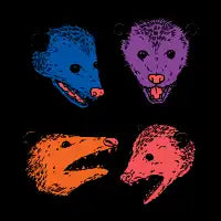 Opossum faces - design