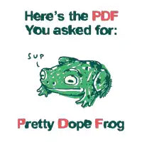 PDF frog - design