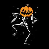 Dancing Pumpkin Skeleton - design