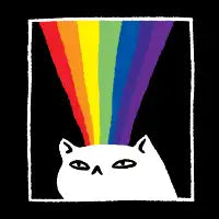 Rainbow cat - design
