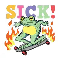 Sick skater frog - design