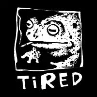 Tired frog - design