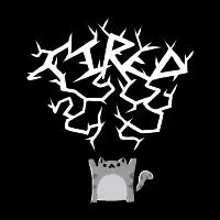 Tired gray cat lightning - design