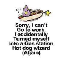 Turned into a gas station hot dog wizard again - design