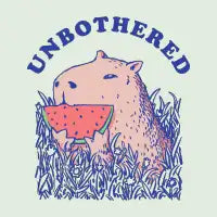 Unbothered Capybara - design