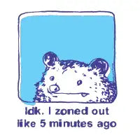 Zoned out opossum - design