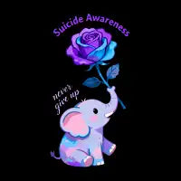 Suicide Prevention Awareness Elephant Ribbon - design