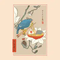 Bird and Ramen Ukiyo-E - design