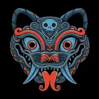 Devil Cat Mask - design