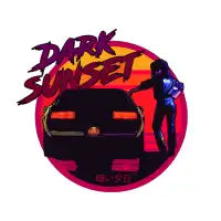 Dark sunset - design