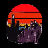Pixelated City Cat - design