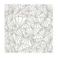 Abstract Fan Grey Cream T-Shirt - design
