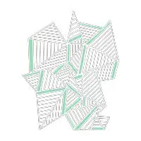 Abstract Lines Mint - design