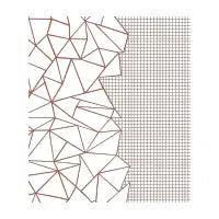 Abstract Outline Grid New Rust - design