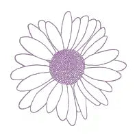 Daisy Amethyst Purple Repeat - design
