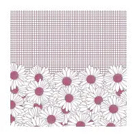 Daisy Grid Hot Pink - design