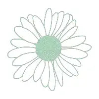 Daisy Repeat Mint Green - design