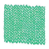Hand Knit Emerald Green - design