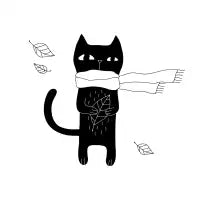 Autumn Cat - design