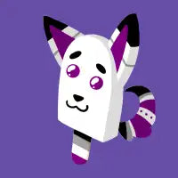 Asexual Pride Pup Popsicle - design
