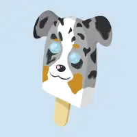 Australian Shepherd Pupsicle - design