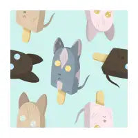 Sphynx Catsicle Pattern Teal - design