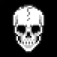 Pixel Skull - design