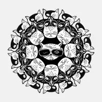Cat Mandala - design
