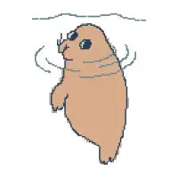 Cute Floating Seal - design