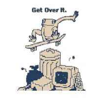 Get Over It. 1bit Pixel Art - design