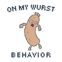 On My Wurst Behavior - 8bit Pixel Art - design