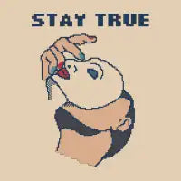 Stay True - Pixel Art - design